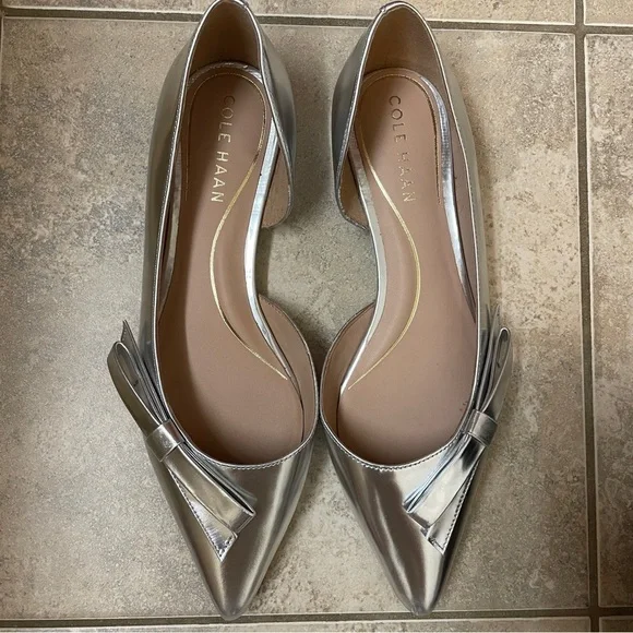 Cole Haan Noella Bow Satin Flats Size 6 1/2 B​ - Picture 5 of 7